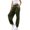 Army Green, variant on Ladies' Waisted Sports Pants With Pockets High Waisted Sports Gym Exercise Slim Fit Jogging Pants Casual Pants Women's Lounge Pants Blue S