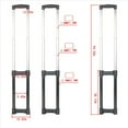 thumbnail image 3 of 2X Maleta TelescóPica Equipaje Bolsa Piezas Trolley Maletas Reemplazo Varillas TelescóPicas Equipaje Manejar ReparacióN Parte Larga, 3 of 5