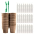 thumbnail image 1 of Shisuyan Planter Nursery Pots Round Planting Cup Assorted Color Paper Pulp 1 Set 5.3in, 1 of 8