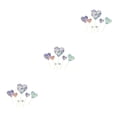 thumbnail image 3 of serony 7pcs/set Cake Topper Heart Shape Wedding Birthday Cake Simple Design Paper Top Decoration silver 3Set, 3 of 6