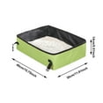 thumbnail image 3 of Foldable Cat Litter Box-Portable Waterproof Travel Litter Pan for Kittens Pets-Leak-Proof Collapsible Design for Camping,Hotels,Road Trips-Lightweight Indoor/Outdoor Pet Toilet Tray(15.7*11.8*5.5In), 3 of 5