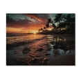 thumbnail image 3 of Designart "Dominican Sunset Charm III" Nautical & Beach Print on Natural Pine Wood, 3 of 5