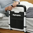 thumbnail image 5 of BigDolphin Bed Rails for Seniors - Adjustable Bed Cane with Non-Slip Ergonomic Handle & Storage Pocket, Bed Rails for Elderly Adults Safety Hold up to 350 LBS, Tool-Free, 5 of 8