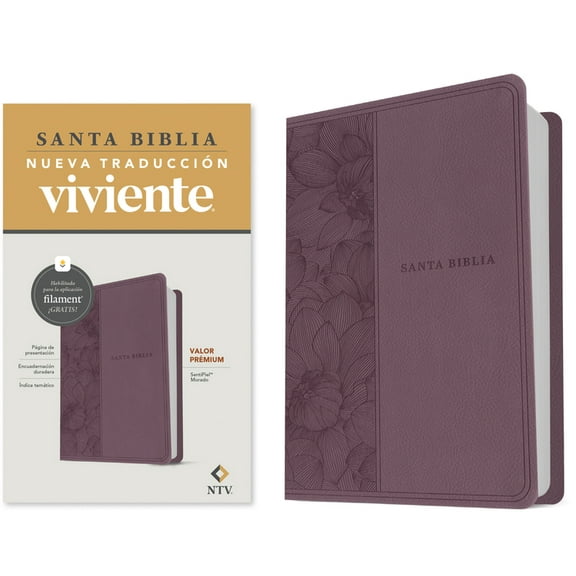 Biblia Valor Premium NTV con Filament Sentipiel Púrpura - Hardcover Edition
