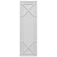 thumbnail image 5 of Ekena Millwork 15"W x 77"H True Fit PVC Bungalow Fixed Mount Shutters, White (Per Pair - Hardware Not Included), 5 of 9