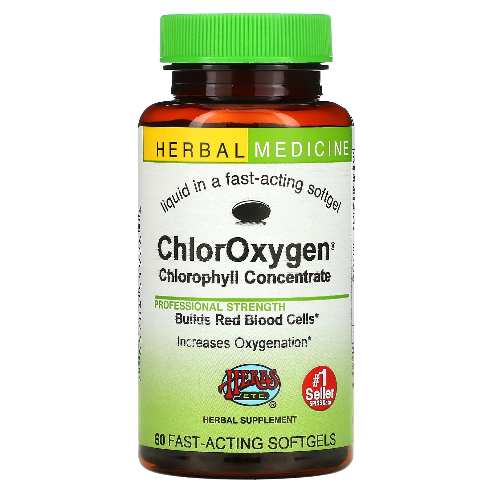 Herbs Etc., ChlorOxygen, Chlorophyll Concentrate, 60 FastActing