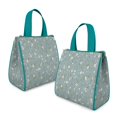 thumbnail image 2 of Pioneer Flower Floral Print Pattern Insulated Lunch Bag for Women & Adults,Large Portable Soft Cooler Lunch Bag,Thermal Food Storage Tote with Pearl Cotton,8.66L,8.75x5.75x9.5 Inch, 2 of 6