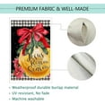 thumbnail image 5 of Christmas Garden Flag Burlap Double Sided, Christmas Jesus is the Reason for the Season Nativity Jingling Bell Red Flag Winter Holiday Xmas Yard Outdoor Decoration 12.5x18 Inch, 5 of 6