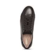 Aetrex Women's Blake Lace Up Leather Sneakers for Women Cozy Comfort Neutral