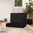 thumbnail image 2 of Silla de suelo plegable vidaXL con función cama de cuero sintético, 2 of 8