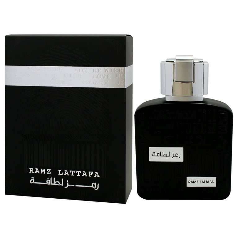 Lattafa Ramz Silver EDP Spray, 3.4 oz for Men, Citrus Lattafa Ramz Silver EDP Spray, 3.4 oz for Men, Citrus