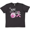 thumbnail image 3 of Inktastic My Aunt is a Fighter- Breast Cancer Awareness Youth T-Shirt, 3 of 5