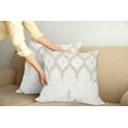 thumbnail image 2 of Ambesonne Moroccan Throw Pillow Cover 2 Pack, Eastern Elements Cream, 18", White Umber Camel, 2 of 7