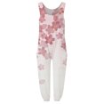 thumbnail image 3 of B91xZ Combinaisons Sans Manches Décontractées pour Femmes, Col en V, Ample, Rose m, 3 of 4