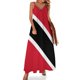 thumbnail image 1 of Vestido sin mangas con la bandera de Trinidad y Tobago, vestido de mujer, vestido de verano, 1 of 7