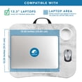 thumbnail image 3 of LapGear Cup Holder Lap Desk, Fits 14" Laptop, White Marble, 3 of 6