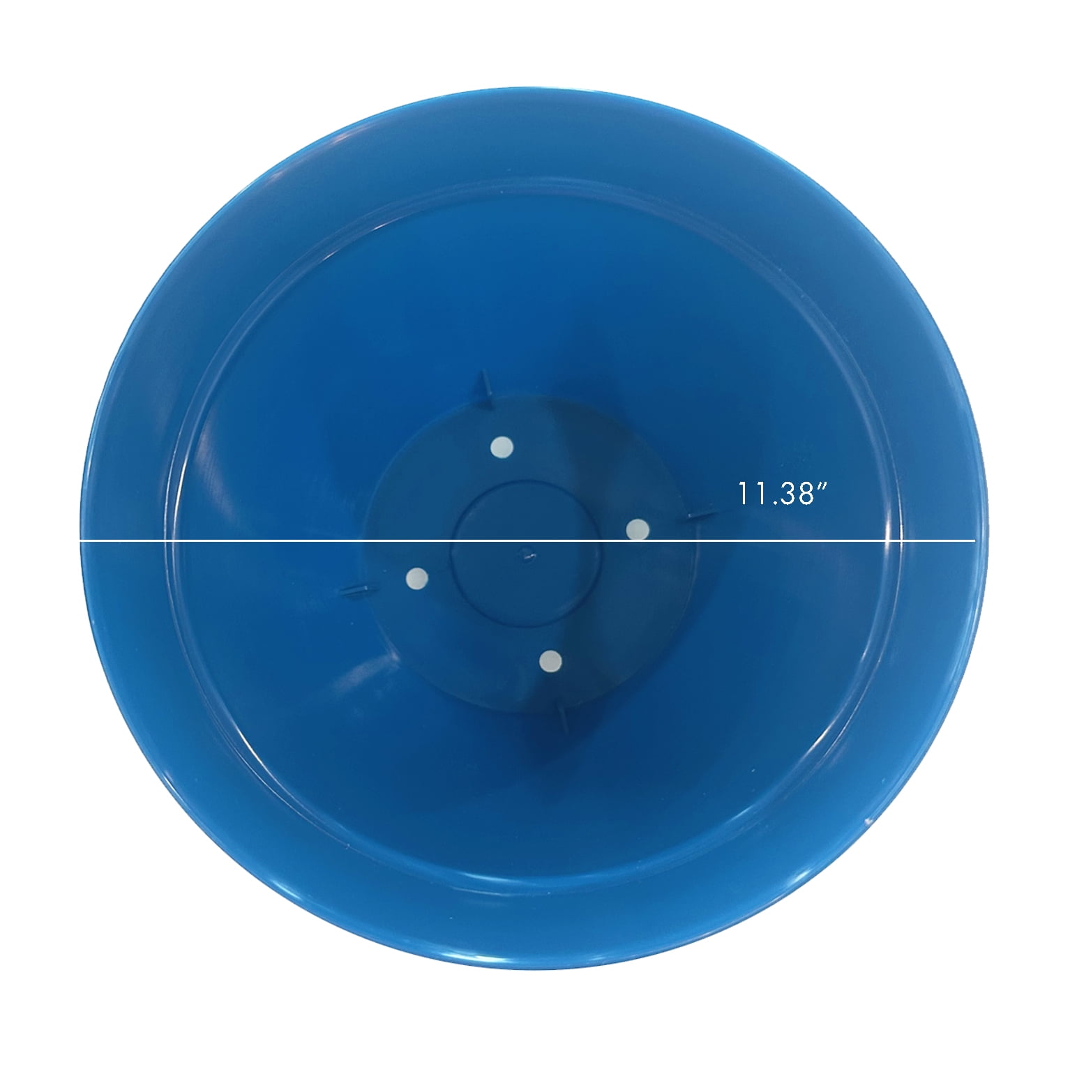 Jacinto Recycled Planter, 12 inch Opening Diameter, Blue Color