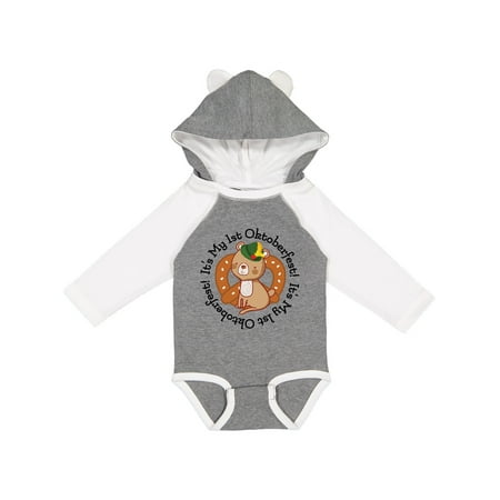 

Inktastic My 1st Oktoberfest Baby Bear Gift Baby Boy or Baby Girl Long Sleeve Bodysuit
