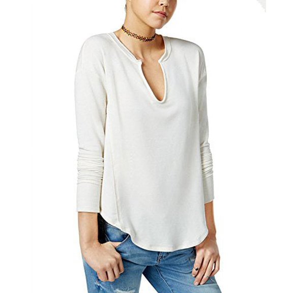 American Rag Juniors' Split-Neck Sweatshirt, M