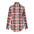 thumbnail image 5 of lcziwo 2024 Plaid Shirt Jackets for Women,Women's Flannel Plaid Shacket Long Sleeve Button Down Chest Pocketed Shirts Jacket Coats, 5 of 8
