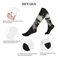 thumbnail image 5 of Pofeuu Ink Style Bald Eagle Print Compression Socks for Women & Men Circulation - Best Support for Nurses,Running,Athletic,Sports, 5 of 7