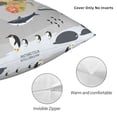 thumbnail image 3 of Pofeuu The World Map with Cartoon Animals Print Double-sided plush pillowcase Square Throw Pillow Covers Pillows Cover for Living Room Bedroom Sofa Couch Cushion Cover（No pillow core）-20"x20", 3 of 7