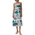 thumbnail image 1 of Gupgi Robe Débardeur Florale pour Femmes Bretelles Spaghetti Robes Évasées Sans Manches Taille Haute Robe Longue Fluide Robe de Plage, 1 of 8