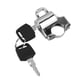 thumbnail image 2 of Candado de seguridad universal para casco de motocicleta, manillar de 22 mm, con 2 llaves (galvanizado), 2 of 10