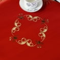 thumbnail image 4 of Christmas Embroidered Table Cloth,Hollow-Out Round TableCloth,for Restaurant Dinning Xams Party Banquet Events,33 Inch, 4 of 6