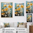 thumbnail image 4 of Designart "Cityscape Flowering Buttercups" Buttercups Floater Framed Canvas Prints, 4 of 5