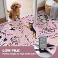 thumbnail image 6 of MJIAexp 2'x8' Jute Animal Dog Floral Kitchen Runner Rug,Woven Texture Machine Washable Runner Rug Non-Slip Rubberback Hallway Runner Laundry Rug Throw Carpet for Living Room Bedroom Dining Room Entry, 6 of 7