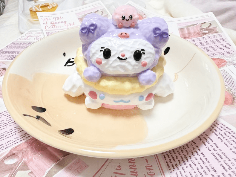 QDDLGRUI Taba Squishy Kawaii Handmade Purple Pet
