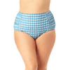 Anne Cole Plus - Shirred High Waist Tummy Control Bottom