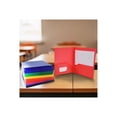 thumbnail image 6 of School Smart 2019641 Heavyweight Two-Pocket Poly Folder with Fasteners, Assorted Color - Set of 36, 6 of 9