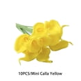 thumbnail image 3 of Ounissouiy 10 piezas PU flor falsa reemplazo decorativo hogar fiesta Hotel café casa flores artificiales decoración ornamento Decoración Amarillo Ounissouiy HA084201-01, 3 of 6