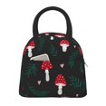 thumbnail image 1 of Fotbe Amanita Mushroom Bolsa de Almuerzo con Estampado, Lonchera Aislada, Contenedor de Comida Reutilizable Tipo Cooler a Prueba de Fugas, 1 of 6