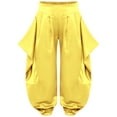 thumbnail image 3 of Linjinx Girls Belly Dance Halloween Pants for Stage Performances Theme Parties Gold 12, 3 of 7