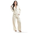 thumbnail image 1 of Set de Pantalon y Blazer Roman Fashion Textura Juvenil Hueso Beige M, 1 of 5