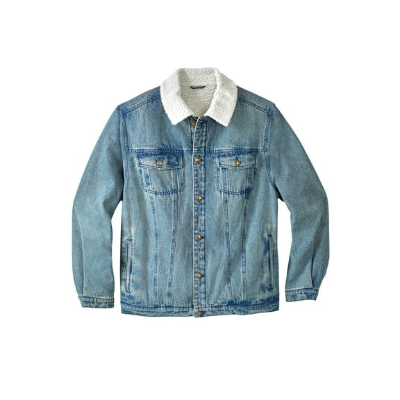 KingSize Men's Big & Tall Sherpa-Lined Trucker Jacket