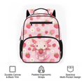thumbnail image 6 of Uorisanigo School Backpack for Preschoolers, Breathable Strawberry Axolotl Casual Bookbag with Adjustable Shoulder Straps, Large Capacity Lightweight for Camping, 6 of 7