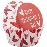 Wilton Happy Valentine's Day Cupcake Liners, 50-Count