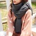 thumbnail image 4 of Women's winter knitted unlimited scarf fashion thick warm circle scarf, 4 of 5