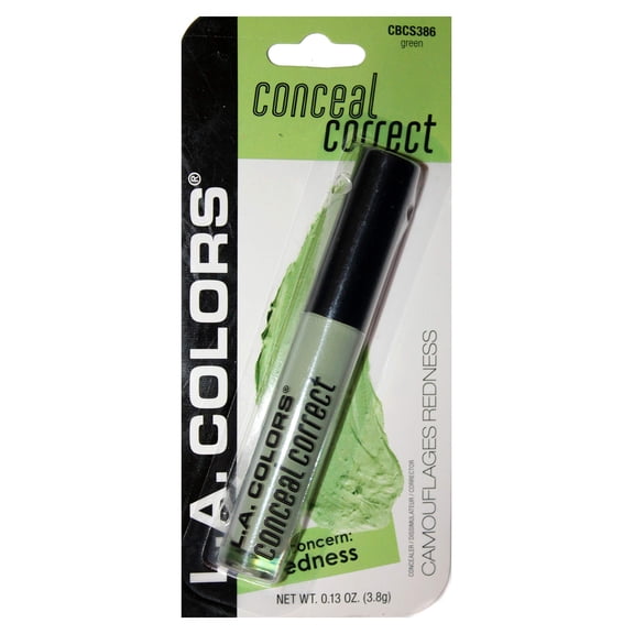 L.A. Colors (1) Tube Conceal Correct Color Correcting Formula Concealer - Green