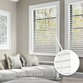 thumbnail image 3 of Chicology White Cordless 2” Inch Faux Wood Blinds for Windows with Valance |44.75"W X 36"H| Room Darkening | Light Filtering | Easy Install | Moisture Resistant, 3 of 9