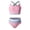 Light Pink, variant on Shadoumai Girls Two Piece Swimwear Long Sleeve Rash Guard And Swim Shorts UPF 50 Sun For Beach Pool