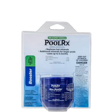 Pool RX 102001 6 Month Swimming Pool Algaecide Replacement, Single Unit, Blue
