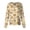 Earthy Yellow-A#2062NN, variant on Cartoon Animal Print Scrub Jacket for Women S-5XL Plus Size Women Nurse Uniform with Pocket Stretchy Warm Up Snap Front Workwear Scrubs Women
