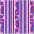 thumbnail image 1 of Ahgly Company Indoor Square Patterned Dark Orchid Purple Area Rugs, 5' Square, 1 of 6