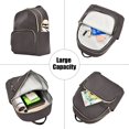 thumbnail image 5 of JIALIOU Mini Backpack Purse for Women Quilted Casual Daypack Small Travel Shoulder Bag, Dark Coffee, 5 of 7