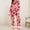 Red, variant on BILIKEYU Women's Cotton Valentine Sleepwear Set Warm Winter Fleece